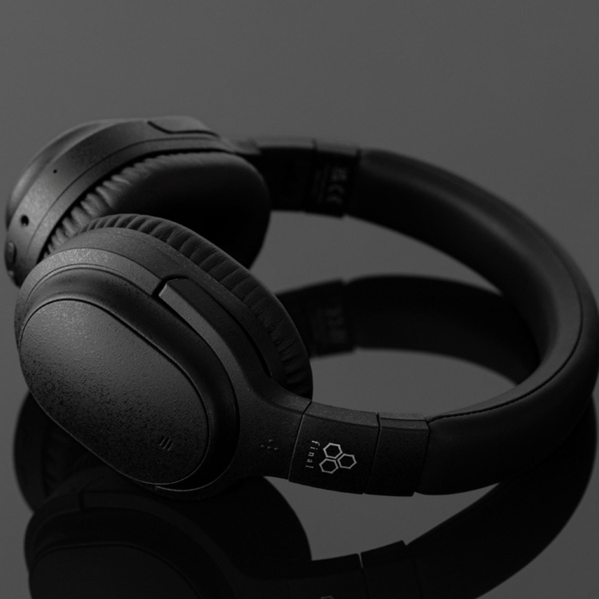 Auriculares de diadema Final UX3000 con cancelación de ruido y Bluetooth Negro mate-2
