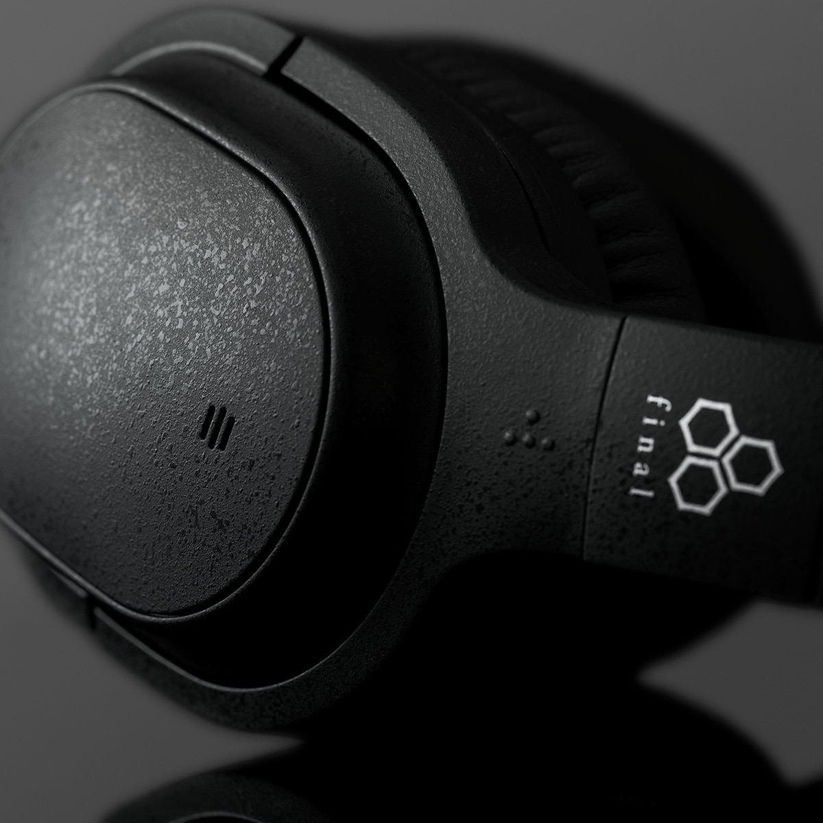 Auriculares de diadema Final UX3000 con cancelación de ruido y Bluetooth Negro mate-5