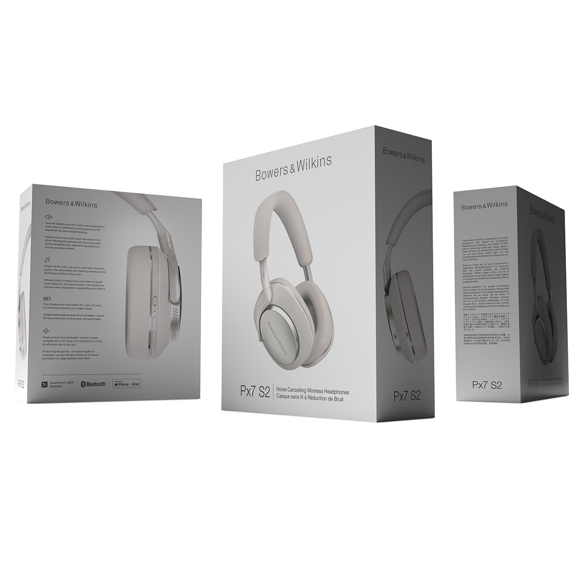 Auriculares de diadema inalámbricos Bowers&Wilkins Px7 S2 con ANC Gris-5