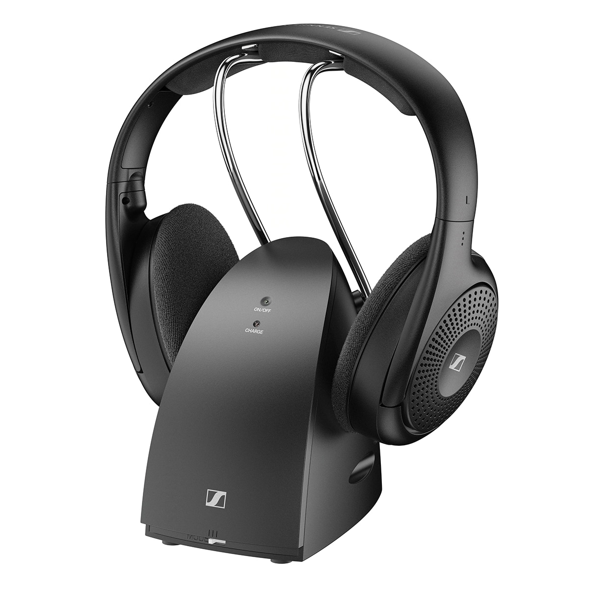 Auriculares de diadema inalámbricos Sennheiser RS 120-W para TV Negro-1