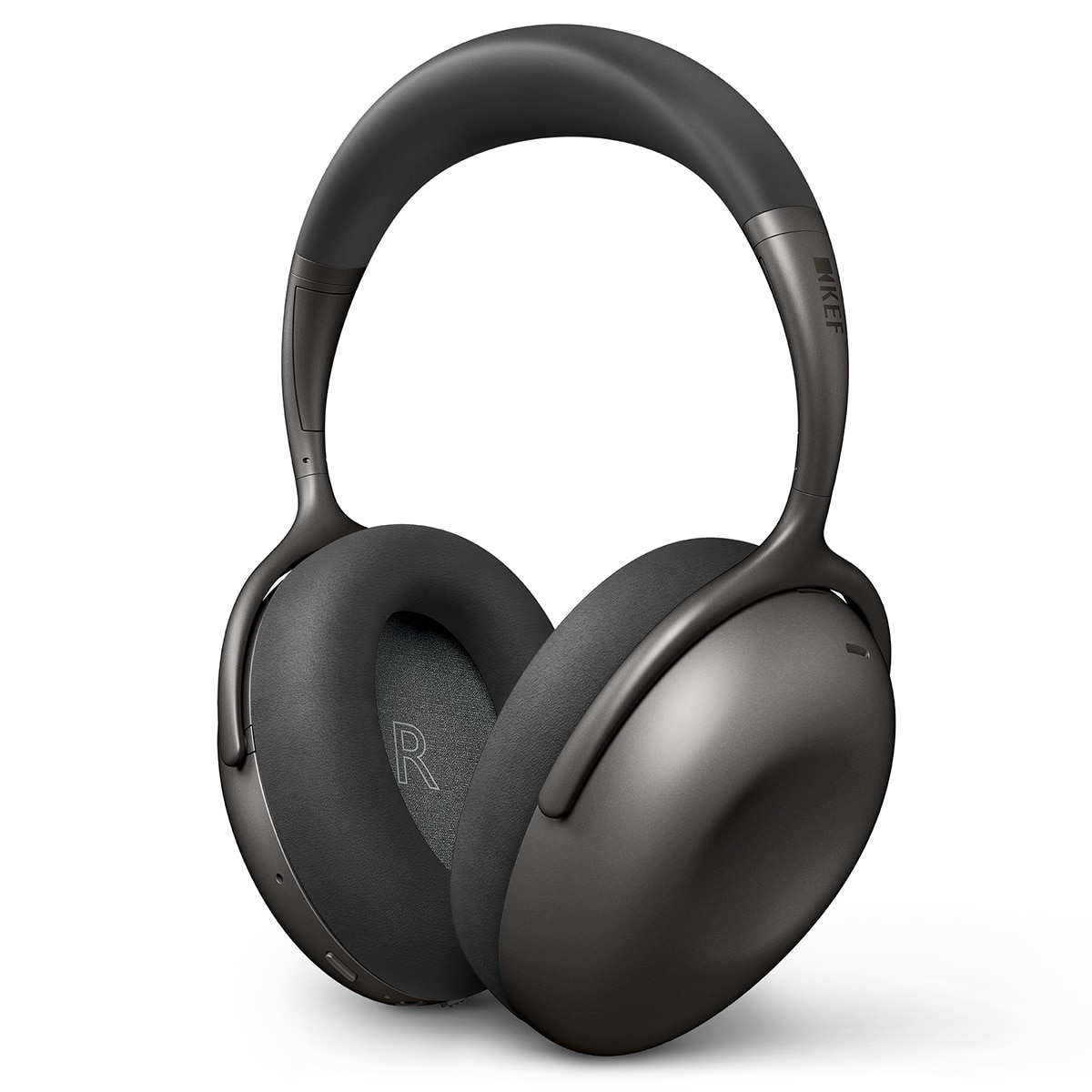 Auriculares de diadema Kef Mu7 True Wireless con cancelación de ruido Charcoal Grey Gris-1