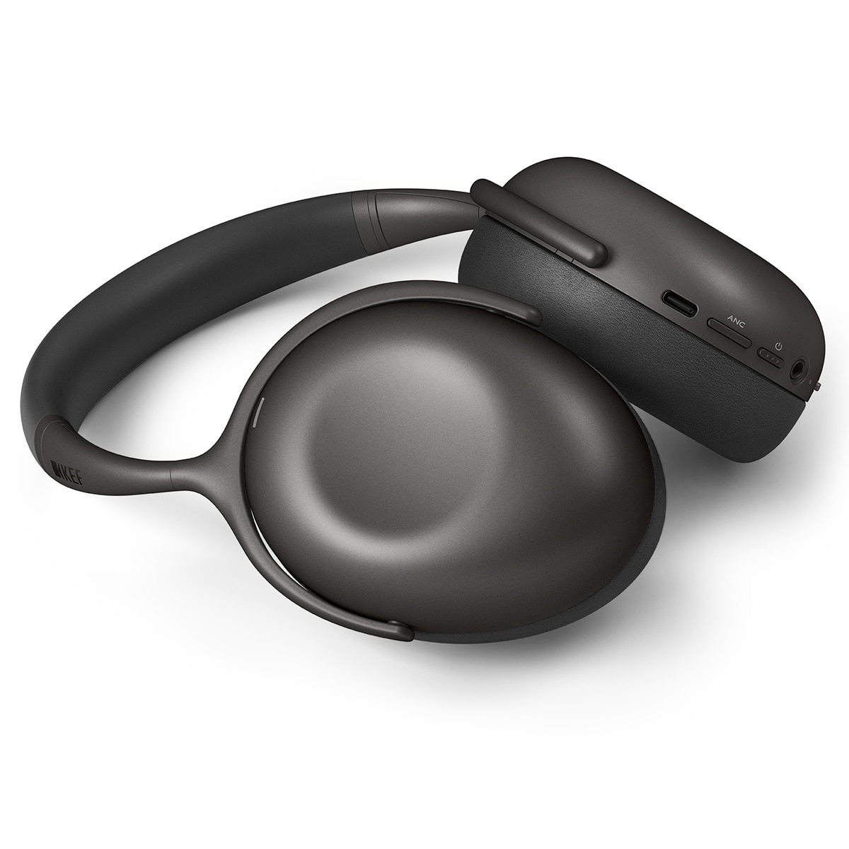 Auriculares de diadema Kef Mu7 True Wireless con cancelación de ruido Charcoal Grey Gris-4