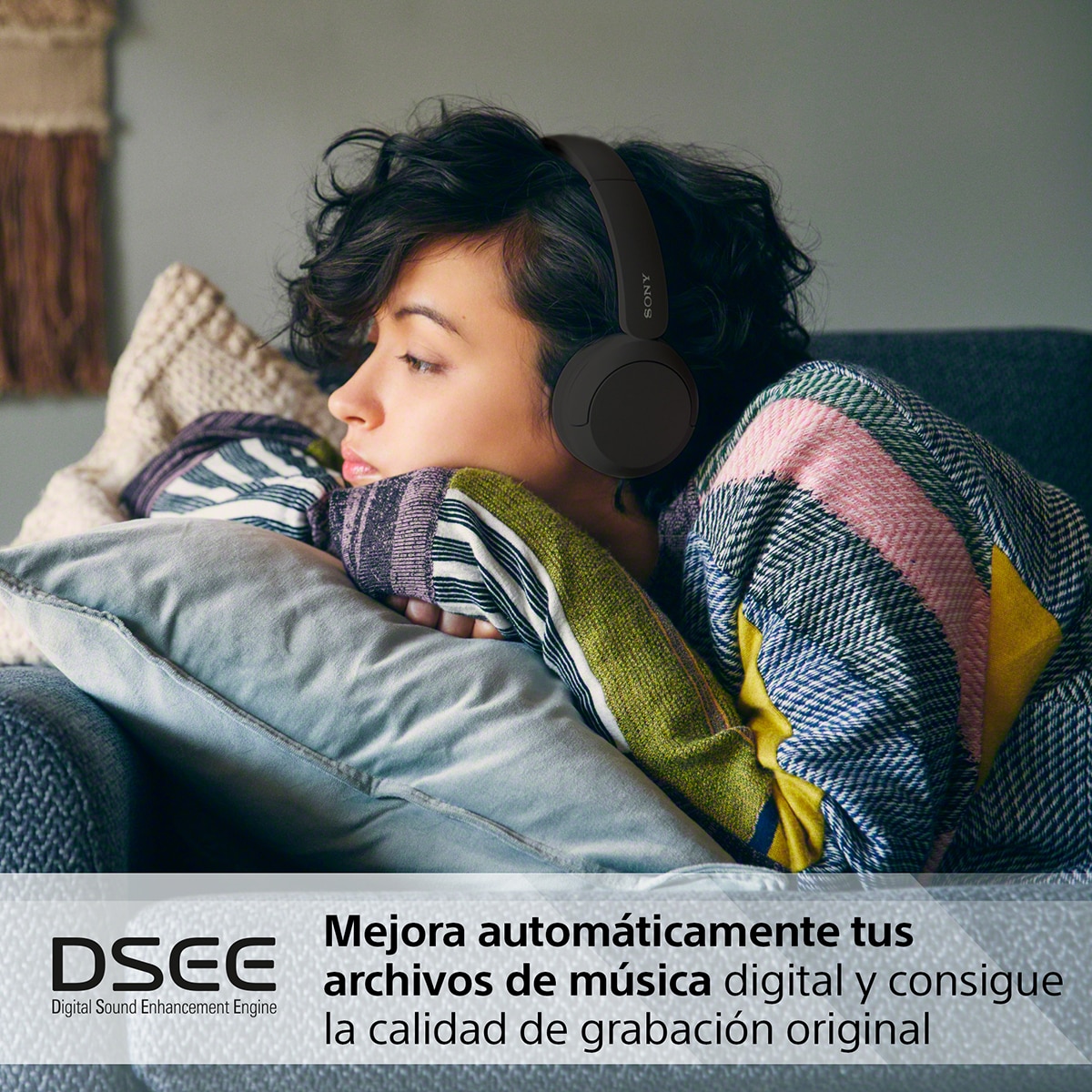 Sony WH-CH520 Auriculares inalámbricos de diadema, hasta 50h batería, ecualizador, iOS, Android y PC - Negro Negro-9