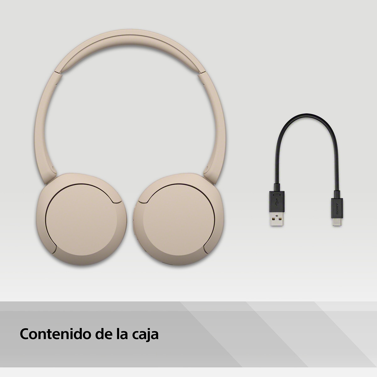 Sony WH-CH520 Auriculares inalámbricos de diadema, hasta 50h batería, ecualizador, iOS, Android y PC - Beige Beige-5
