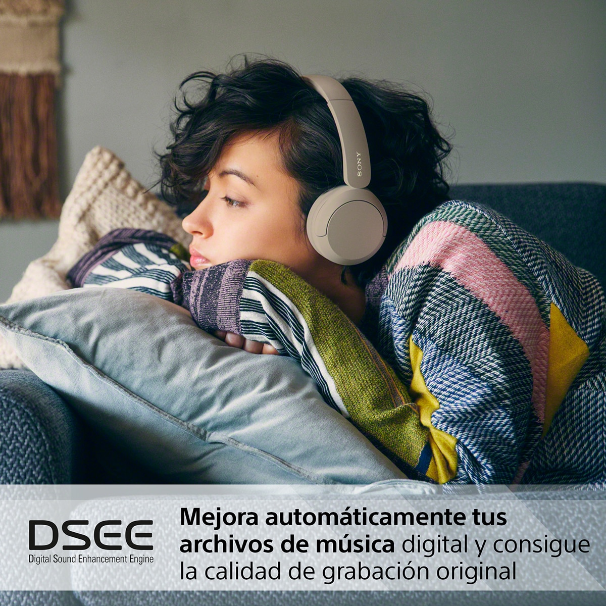 Sony WH-CH520 Auriculares inalámbricos de diadema, hasta 50h batería, ecualizador, iOS, Android y PC - Beige Beige-9