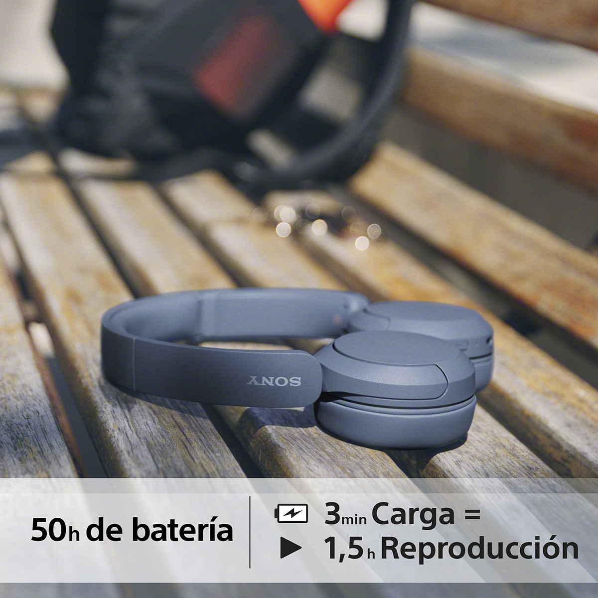 Sony WH-CH520 Auriculares inalámbricos de diadema, hasta 50h batería, ecualizador, iOS, Android y PC Azul-7