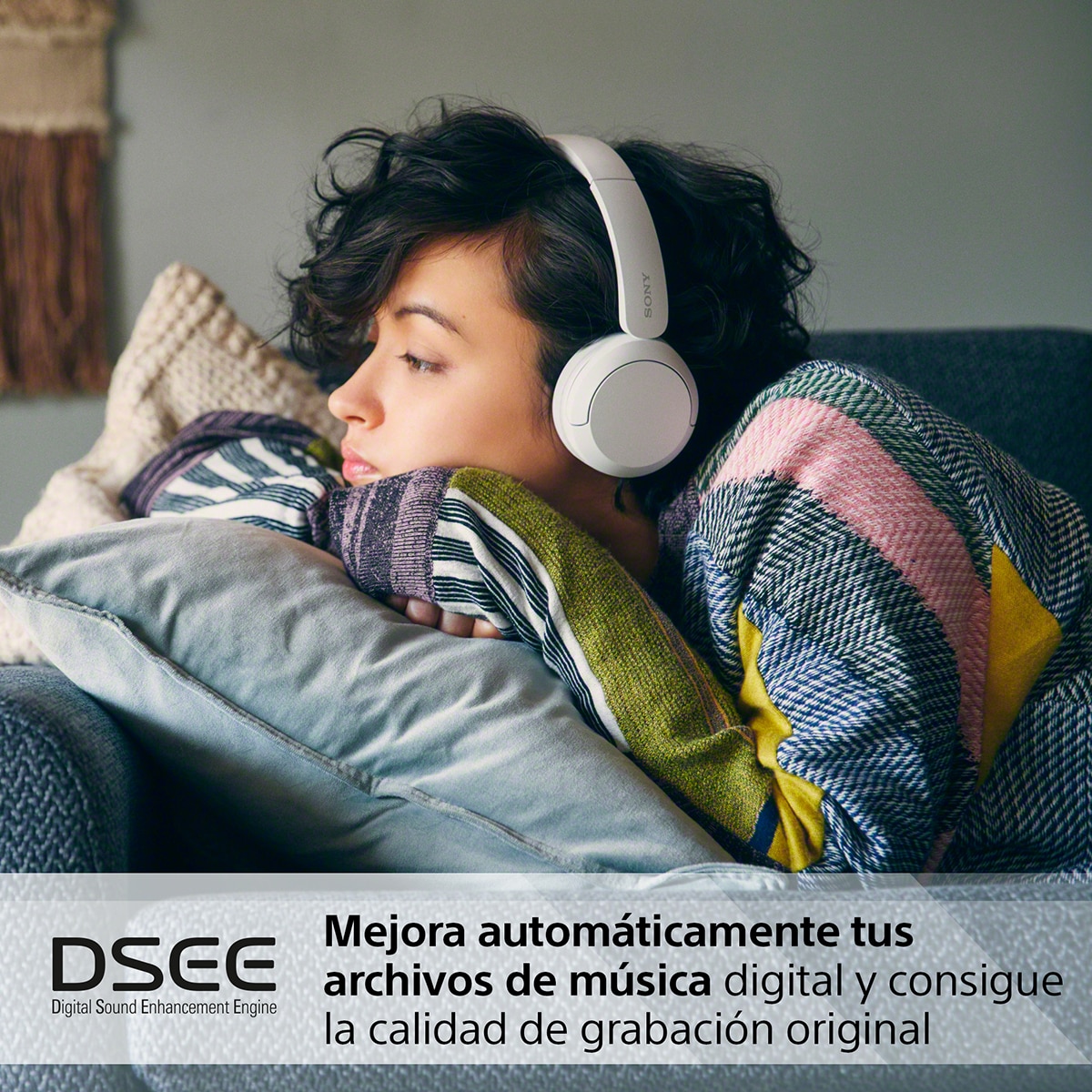 Sony WH-CH520 Auriculares inalámbricos de diadema, hasta 50h batería, ecualizador, iOS, Android y PC Blanco-9