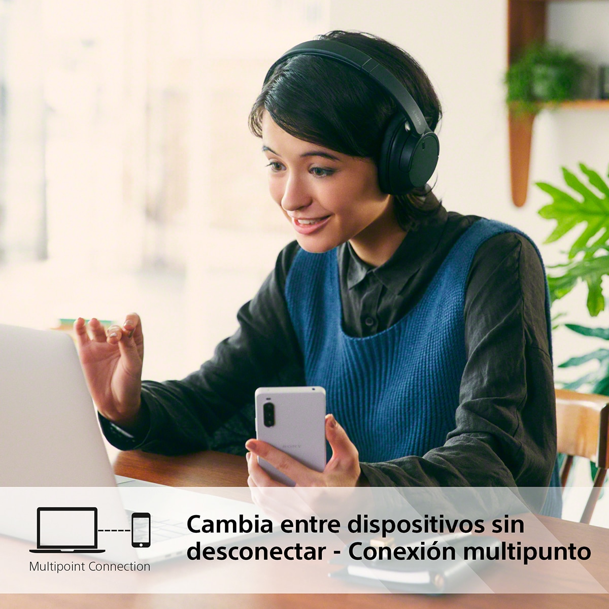 Sony WH CH720N Auriculares de diadema inalámbricos, Cancelación de ruido, hasta 50h. de batería, iOS, Android y PC - Negro Negro-11
