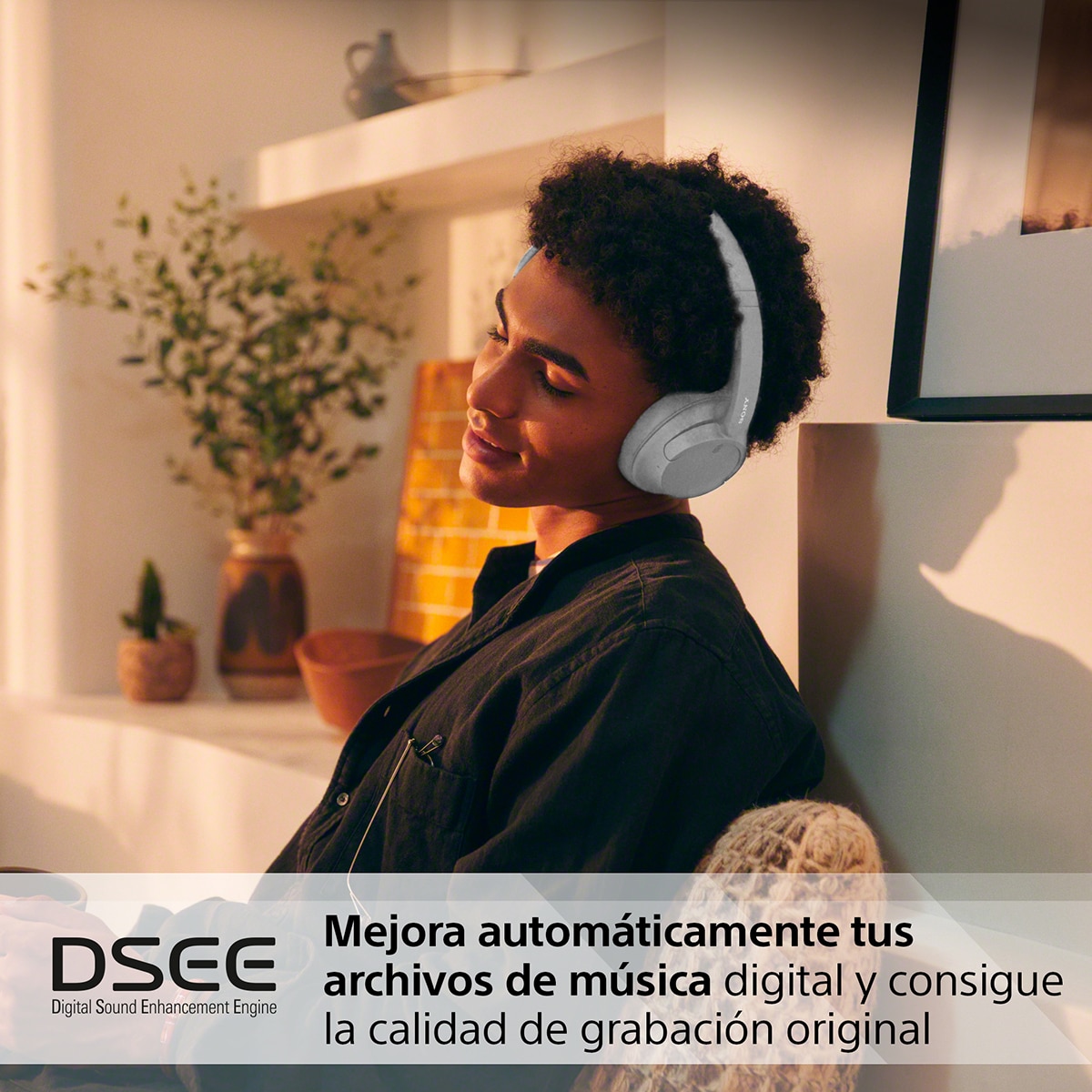 Sony WH CH720N Auriculares de diadema inalámbricos, Cancelación de ruido, hasta 50h. de batería, iOS, Android y PC Blanco-9