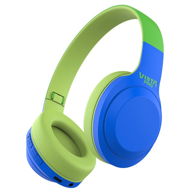 Auriculares de diadema Vieta Pro Kids 2, Bluetooth, verdes y azules