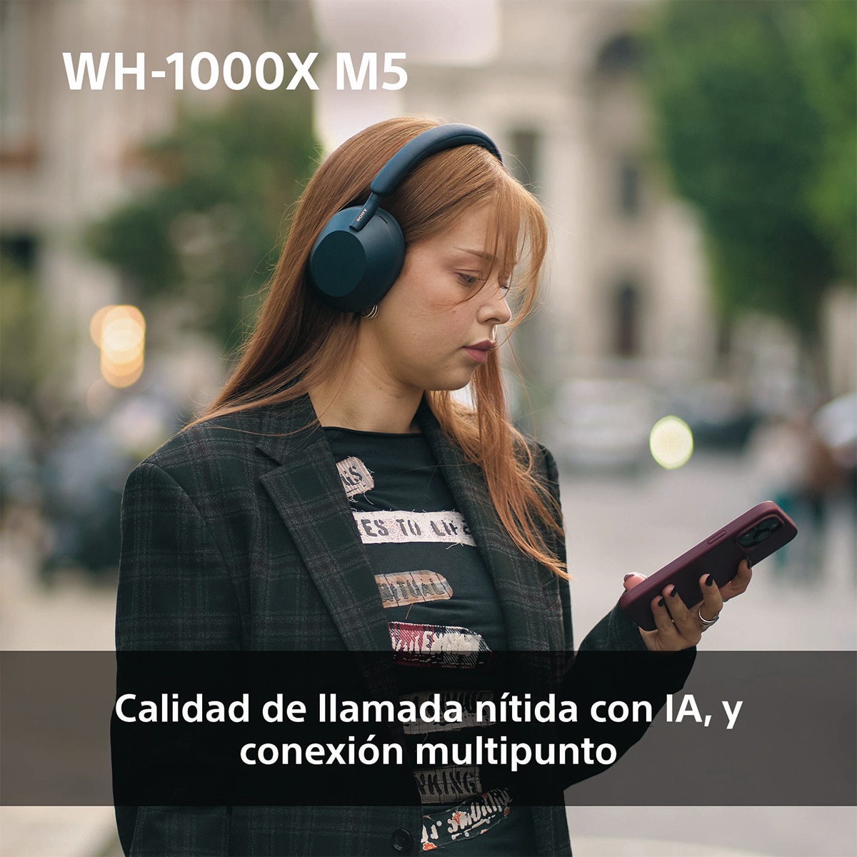Sony WH-1000XM5 Bluetooth Auriculares de diadema Cancelación de ruido, 30 horas de batería, micrófono, para iOS, Android y PC - Azul Medianoche Azul Medianoche-9