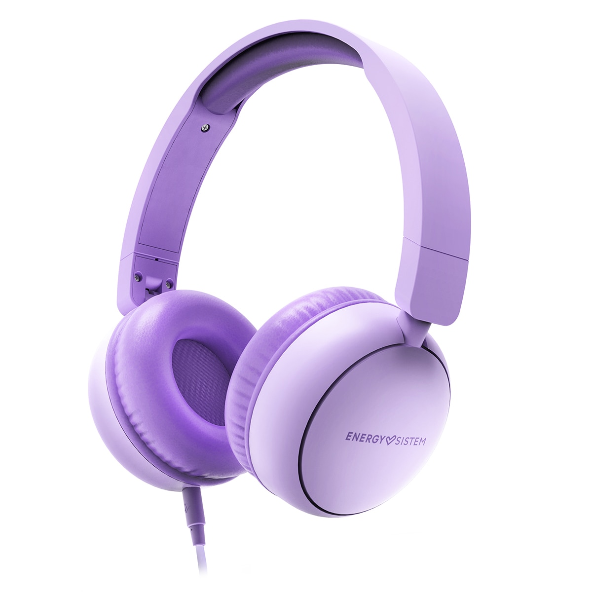 Imagen 0 de Auriculares diadema Energy Sistem UrbanTune violeta 100% plástico reciclado, cable extraíble, micrófono integrado y compatible con Voice Assistant.