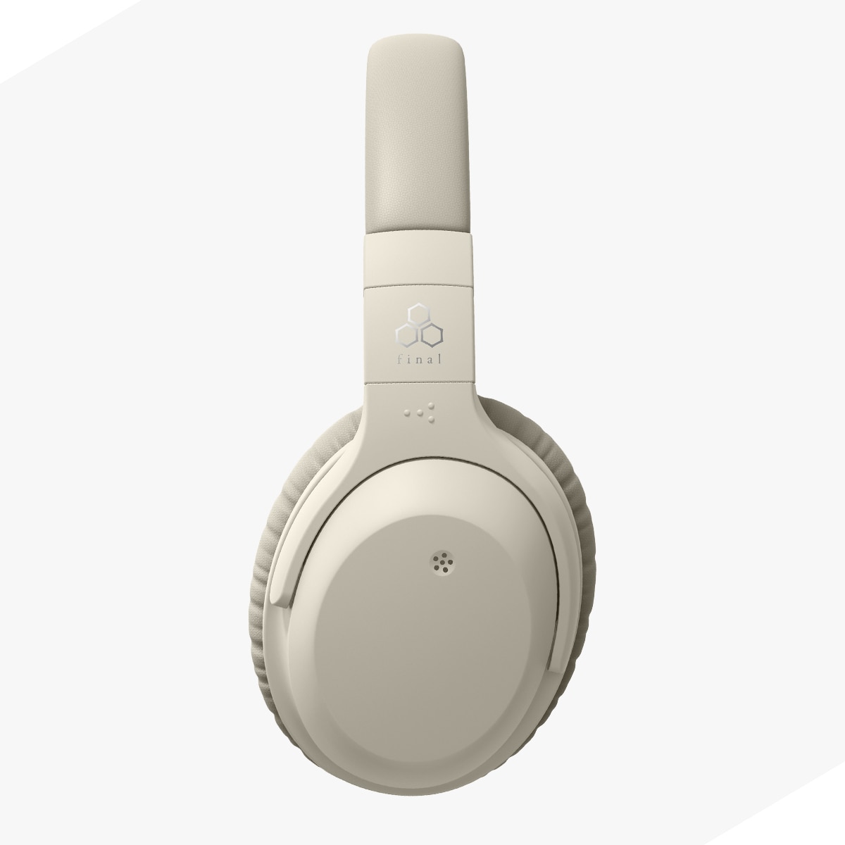 Auriculares de diadema inalámbricos Final UX2000 con cancelación de ruido - Crema Crema-2