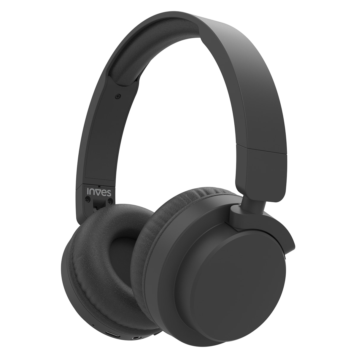 Auriculares de diadema Inves Q604FM Bluetooth, radio, negros Negro-1