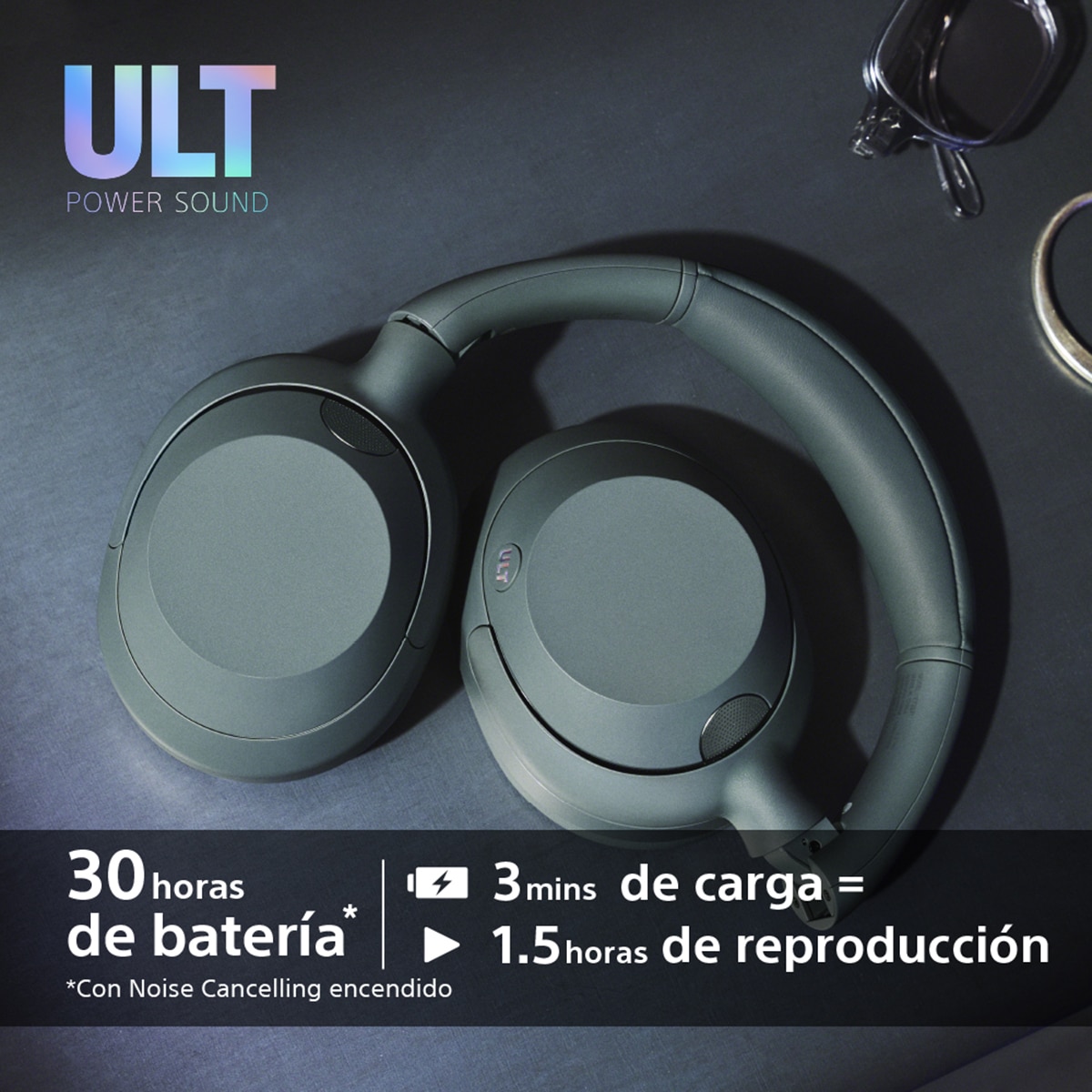 Sony ULT WEAR Bluetooth Auriculares inalámbricos, Deep Bass, Cancelación de ruido, hasta 30h de batería - Bosque Bosque-8