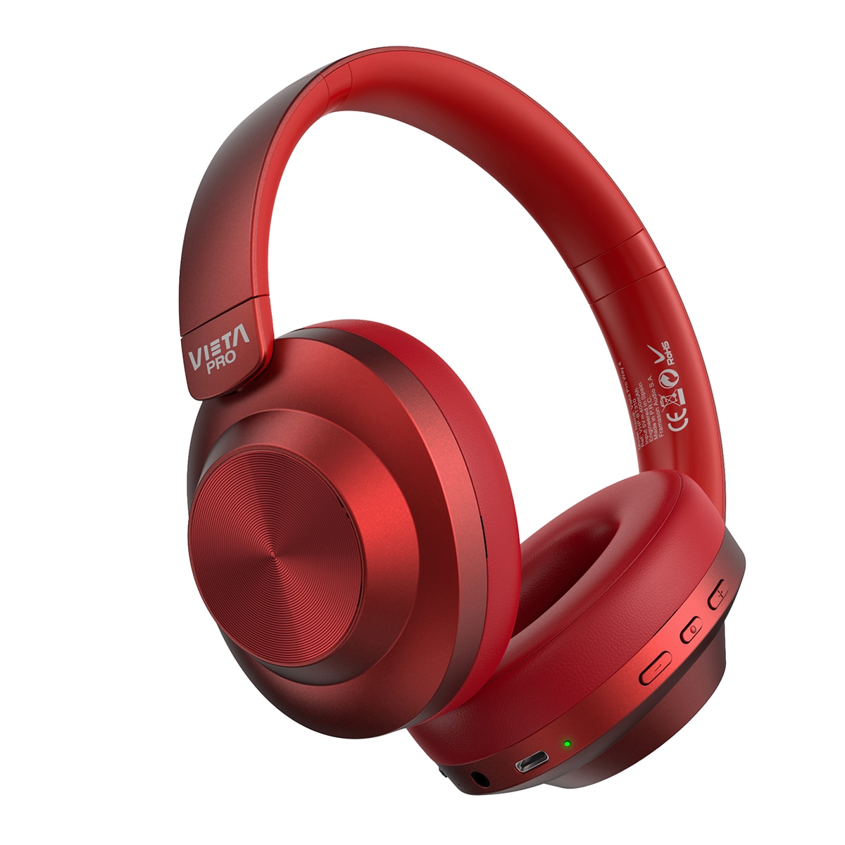 Auriculares de diadema Vieta Pro Way 4 rojo Bluetooth 5.4 Rojo-1