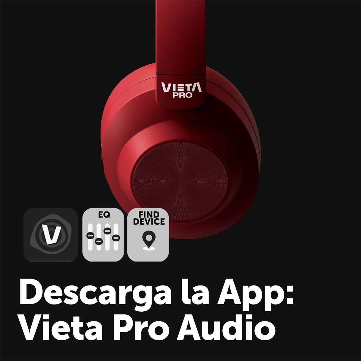 Auriculares de diadema Vieta Pro Way 4 rojo Bluetooth 5.4 Rojo-4