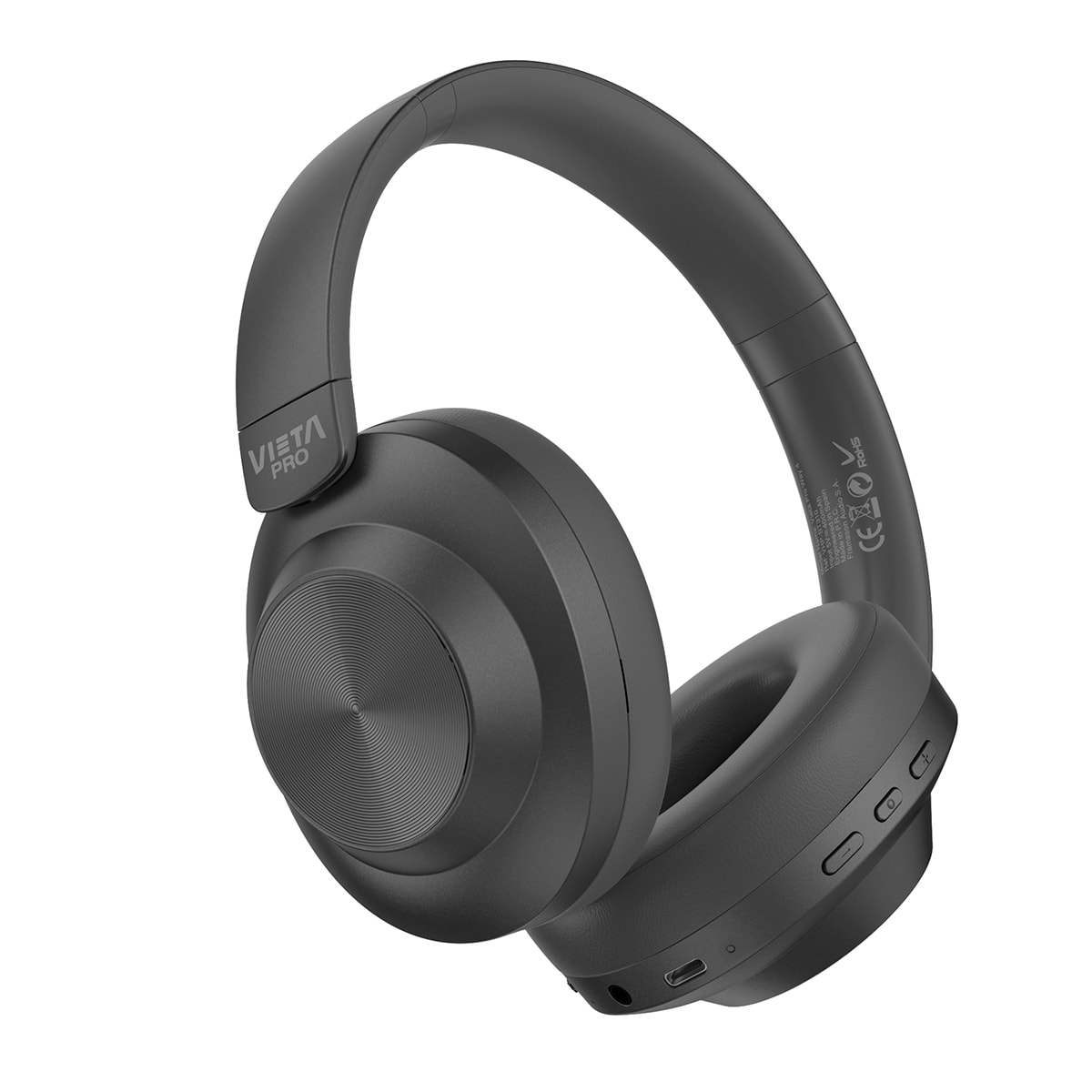 Auriculares de diadema Vieta Pro Way 4 gris Bluetooth 5.4 Gris plomo-1