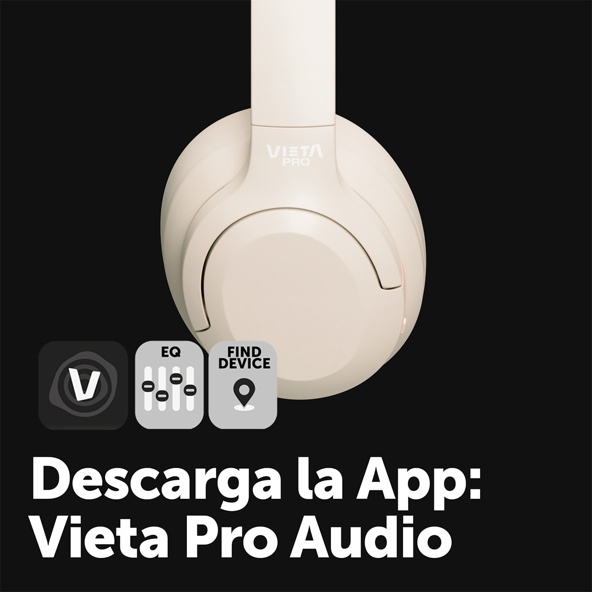 Auriculares de diadema Vieta Pro Flow blanco Bluetooth 5.4 Blanco-4