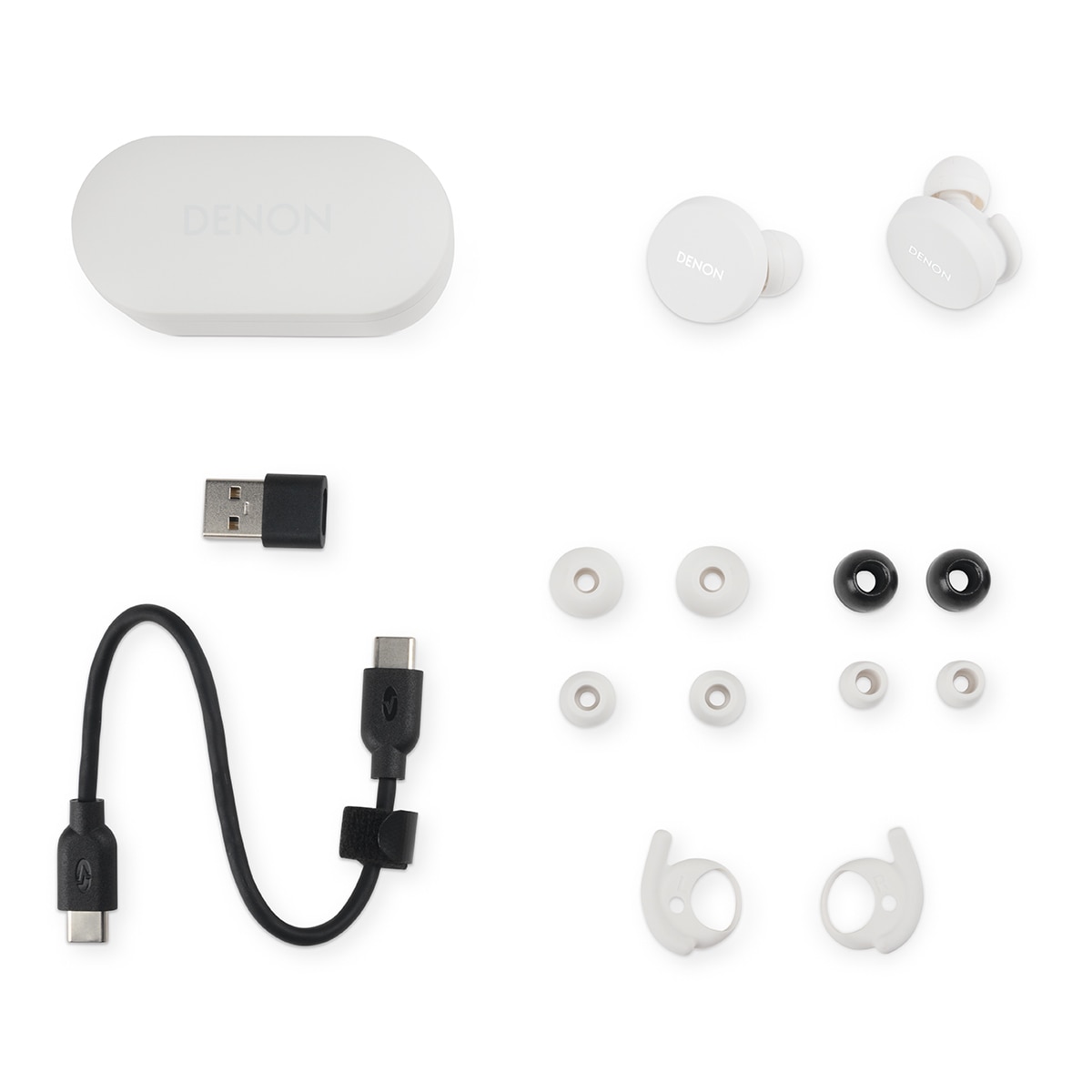Auriculares True Wireless Denon PerL AH-C10, Bluetooth, con cancelación de ruido Blanco-7