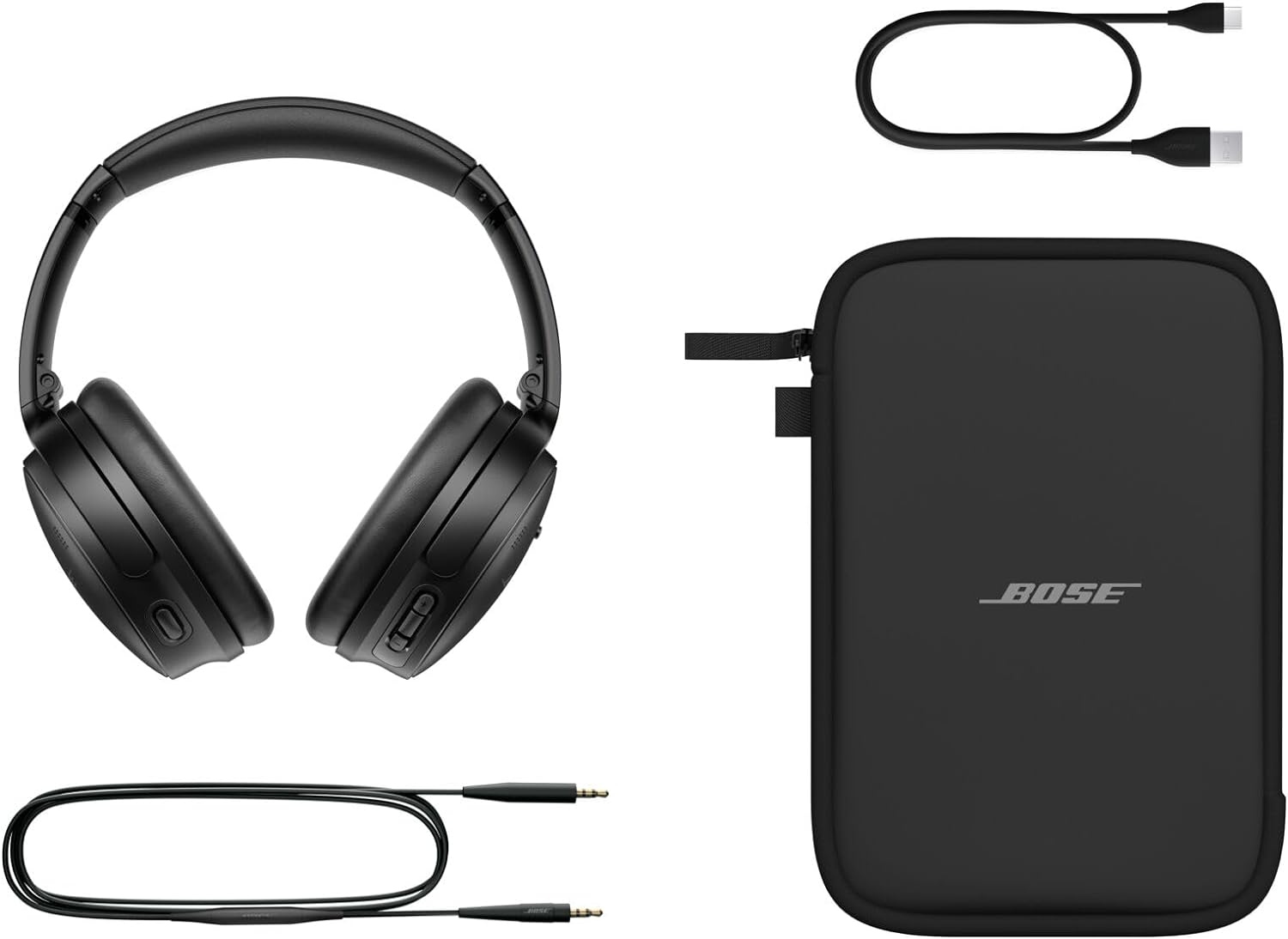 Auriculares de diadema Bose QuietComfort SC con cancelación de ruido y Bluetooth Negro-9