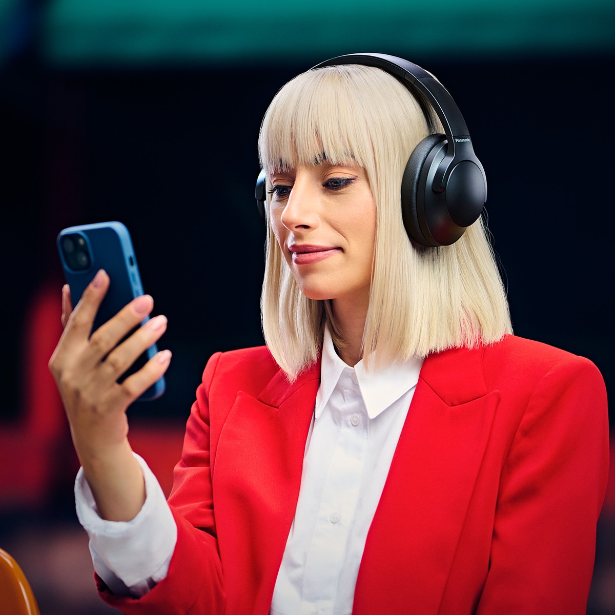 Auriculares de diadema Panasonic HX330B, inalámbricos, cancelación de ruido y 55 horas de batería Negro-9