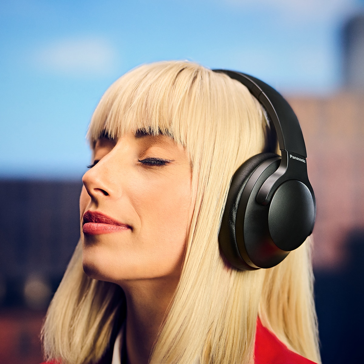 Auriculares de diadema Panasonic HX330B, inalámbricos, cancelación de ruido y 55 horas de batería Negro-13