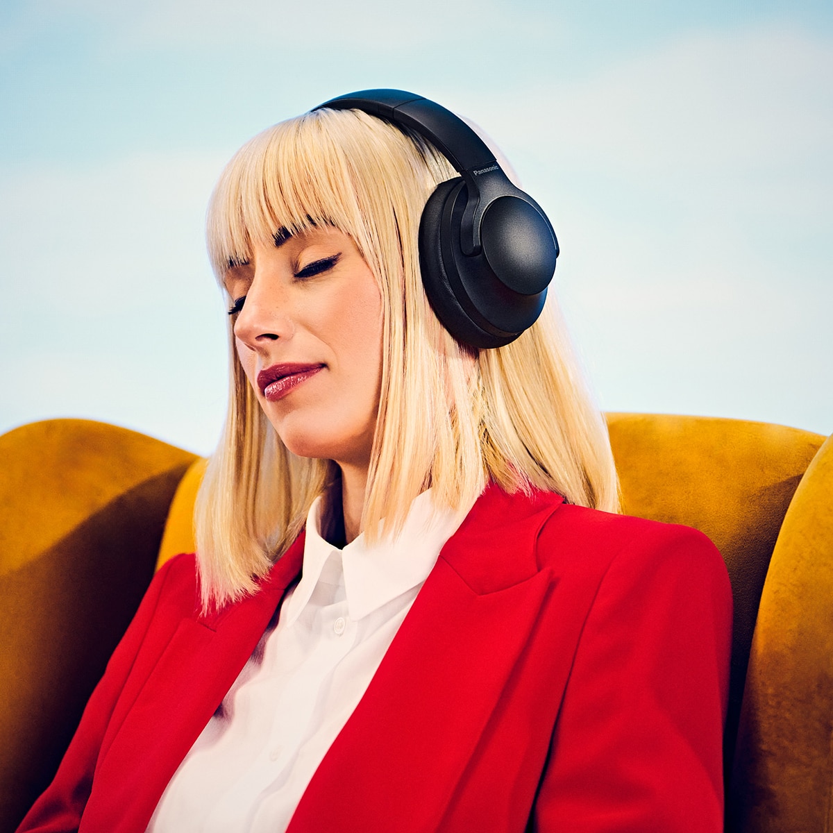 Auriculares de diadema Panasonic HX330B, inalámbricos, cancelación de ruido y 55 horas de batería Negro-15