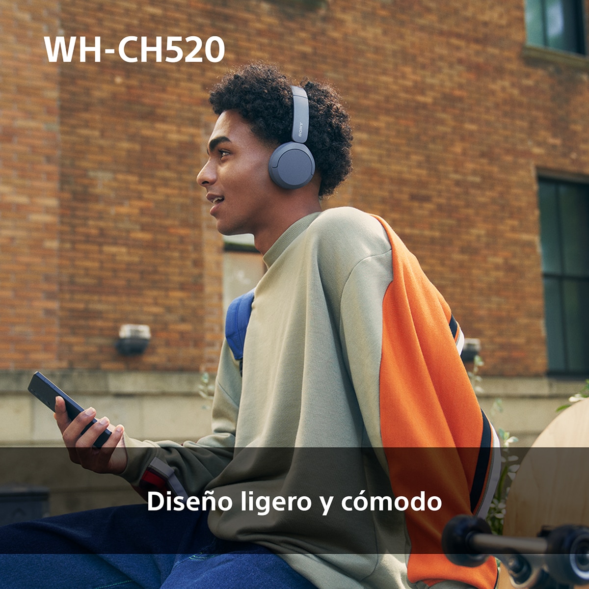 Sony WH-CH520 Auriculares inalámbricos de diadema, hasta 50h batería, ecualizador, iOS, Android y PC Amarillo-4