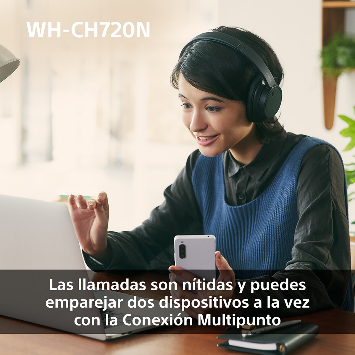 Sony WH CH720N Auriculares de diadema inalámbricos, Cancelación de ruido, hasta 50h. de batería, iOS, Android y PC Rosa-7
