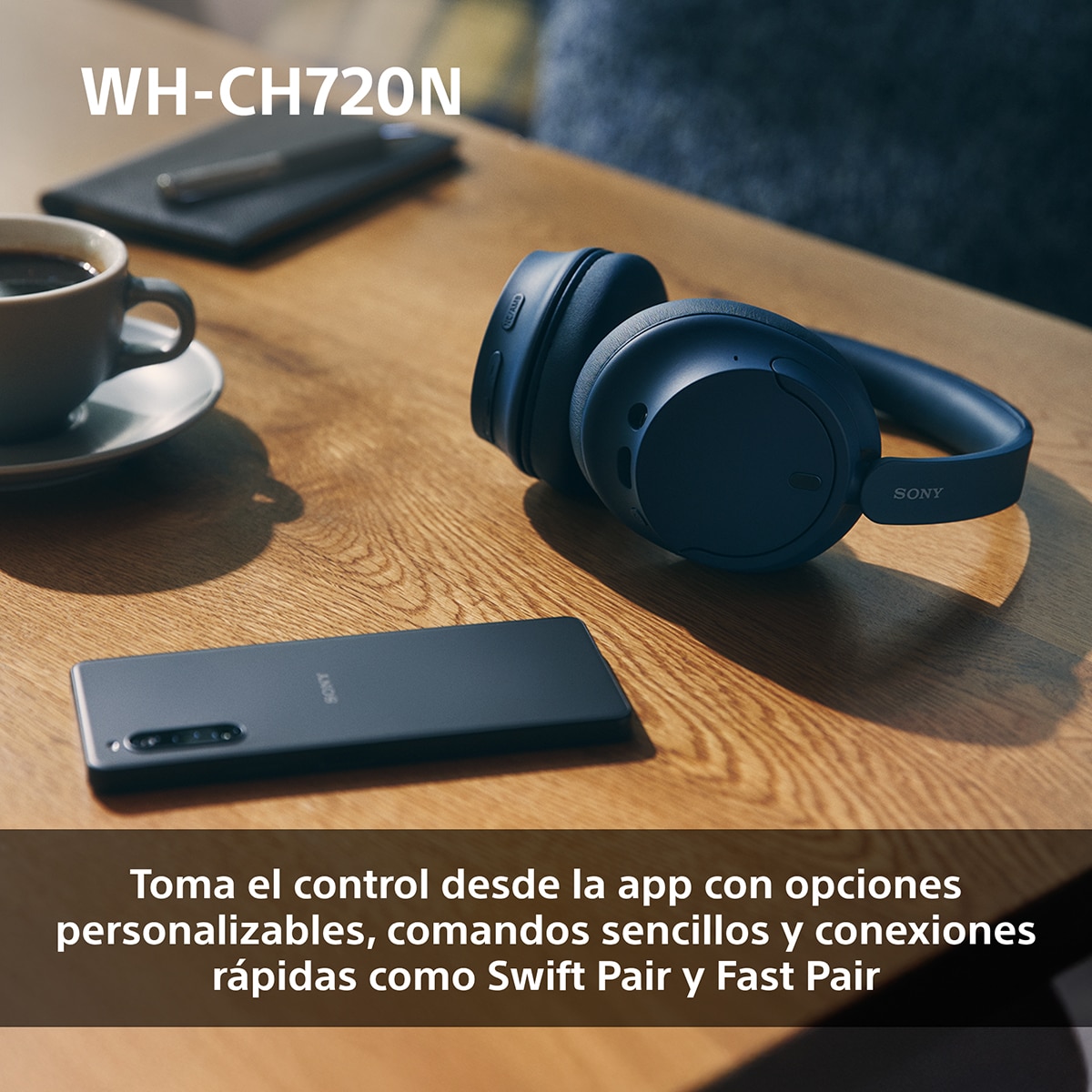 Sony WH CH720N Auriculares de diadema inalámbricos, Cancelación de ruido, hasta 50h. de batería, iOS, Android y PC Rosa-8