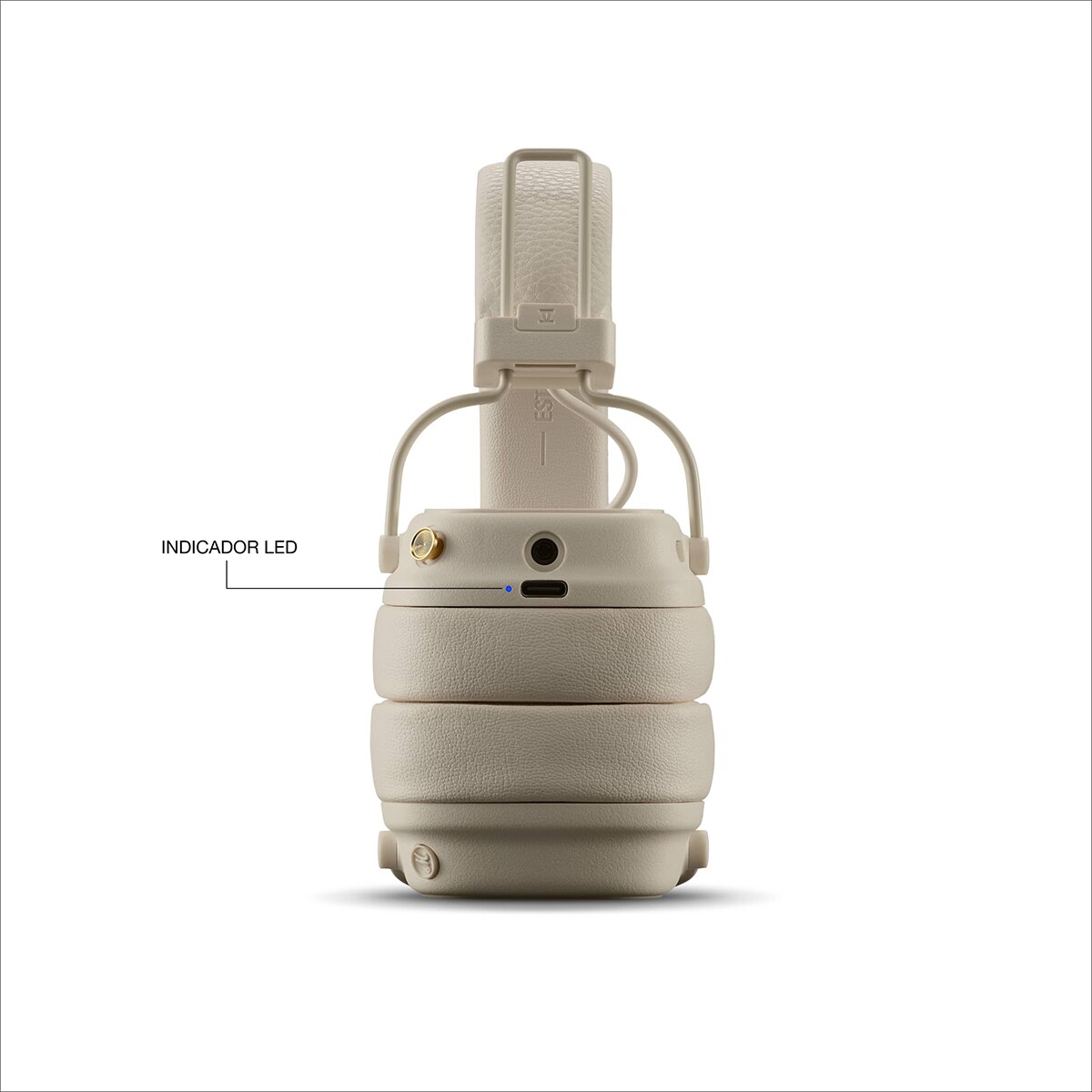 Auriculares de diadema Marshall Major V Bluetooth - Crema Crema-8