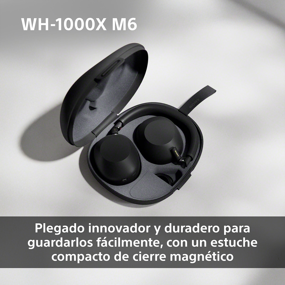 Sony WH-1000XM6 Bluetooth Auriculares de diadema, Cancelación de ruido, 30 horas de batería, plegable, para iOS, Android y PC Azul Medianoche Azul Medianoche-6