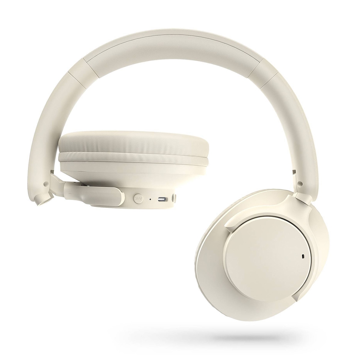 Auriculares Diadema Energy Sistem RadioBeat, Bluetooth 5.4, 20h de batería, Multipunto, radio FM, Micro SD MP3 player, Asistente de Voz Crema-3
