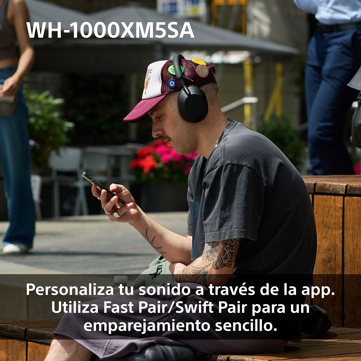 Sony WH-1000XM5 Bluetooth Auriculares de diadema Cancelación de ruido, Estuche Blando, 30 horas de batería, micrófono, para iOS, Android y PC Negro-10