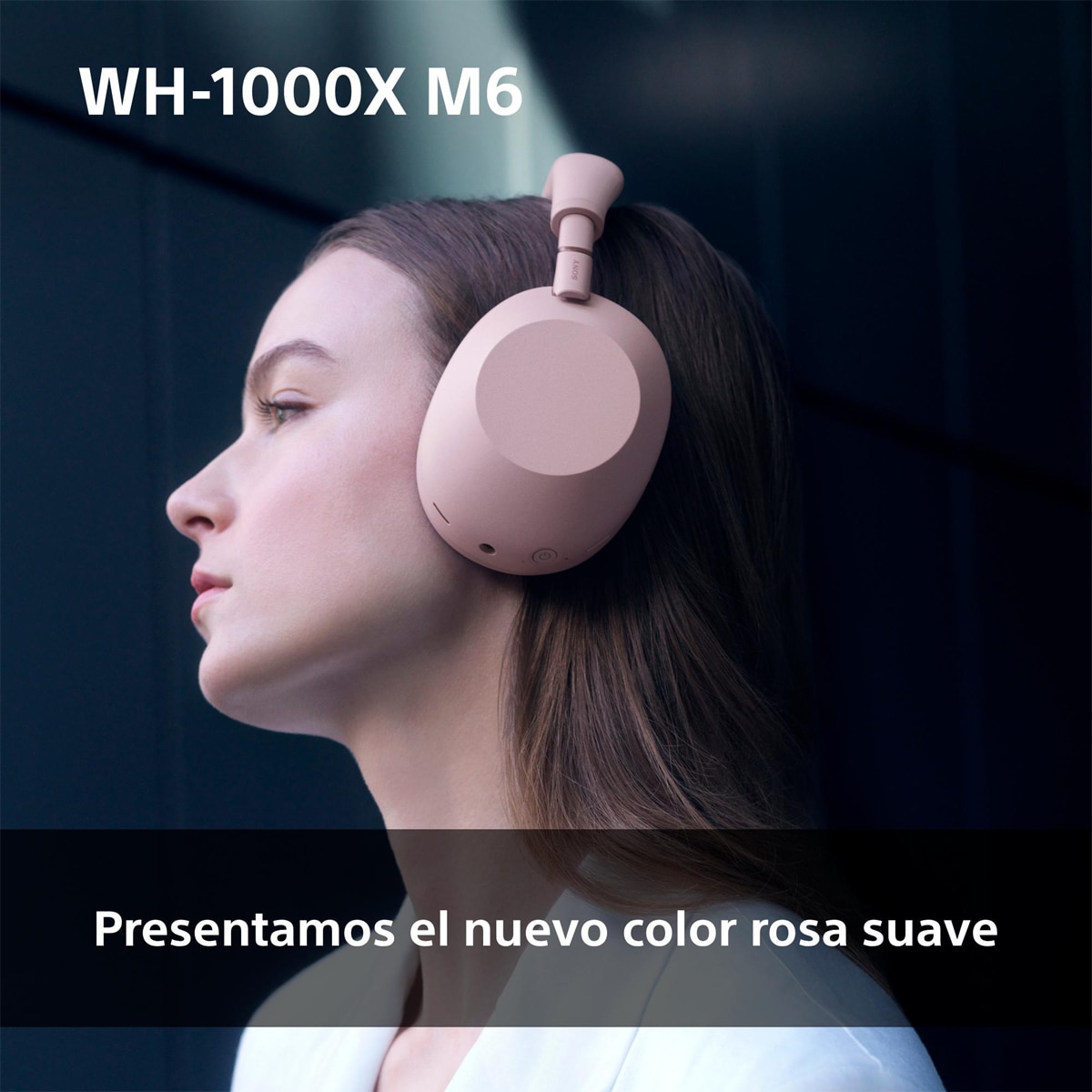 Sony WH-1000XM6 Bluetooth Auriculares de diadema, Cancelación de ruido, 30 horas de batería, plegable, para iOS, Android y PC Rosa Rosa-4