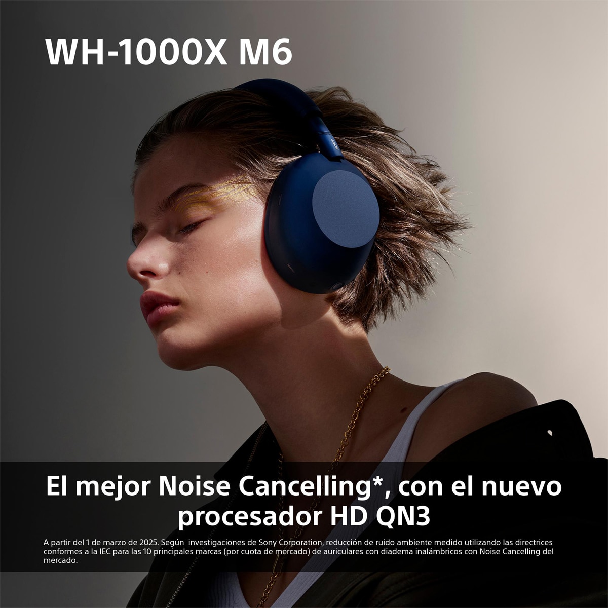 Sony WH-1000XM6 Bluetooth Auriculares de diadema, Cancelación de ruido, 30 horas de batería, plegable, para iOS, Android y PC Rosa Rosa-5