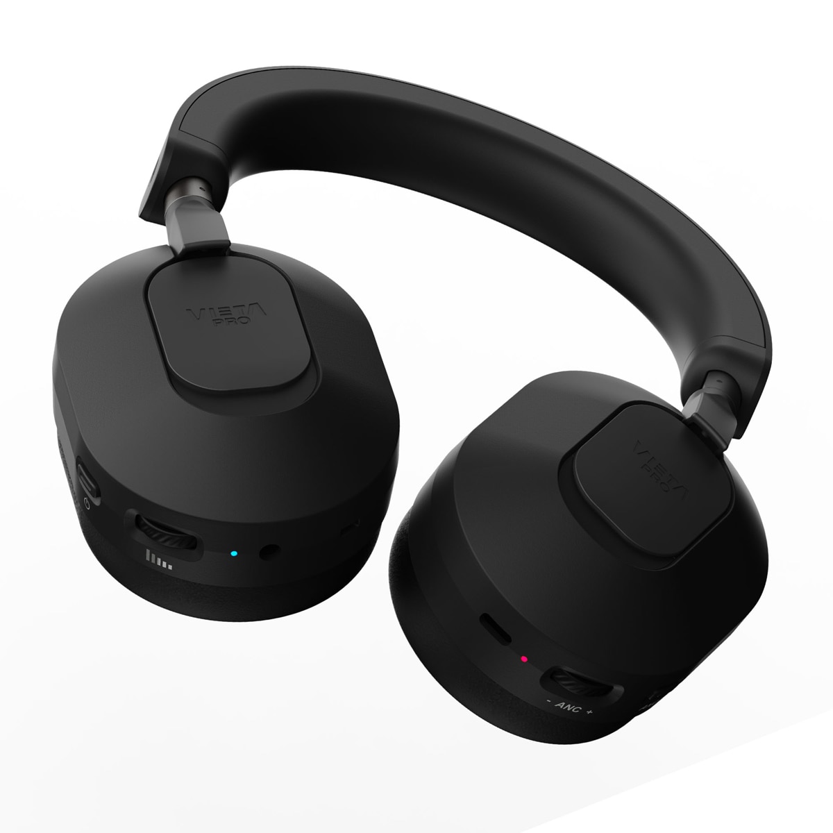 Auriculares de diadema inalámbricos Vieta Pro Quiet con cancelación de ruido, bluetooth, negro Negro-3