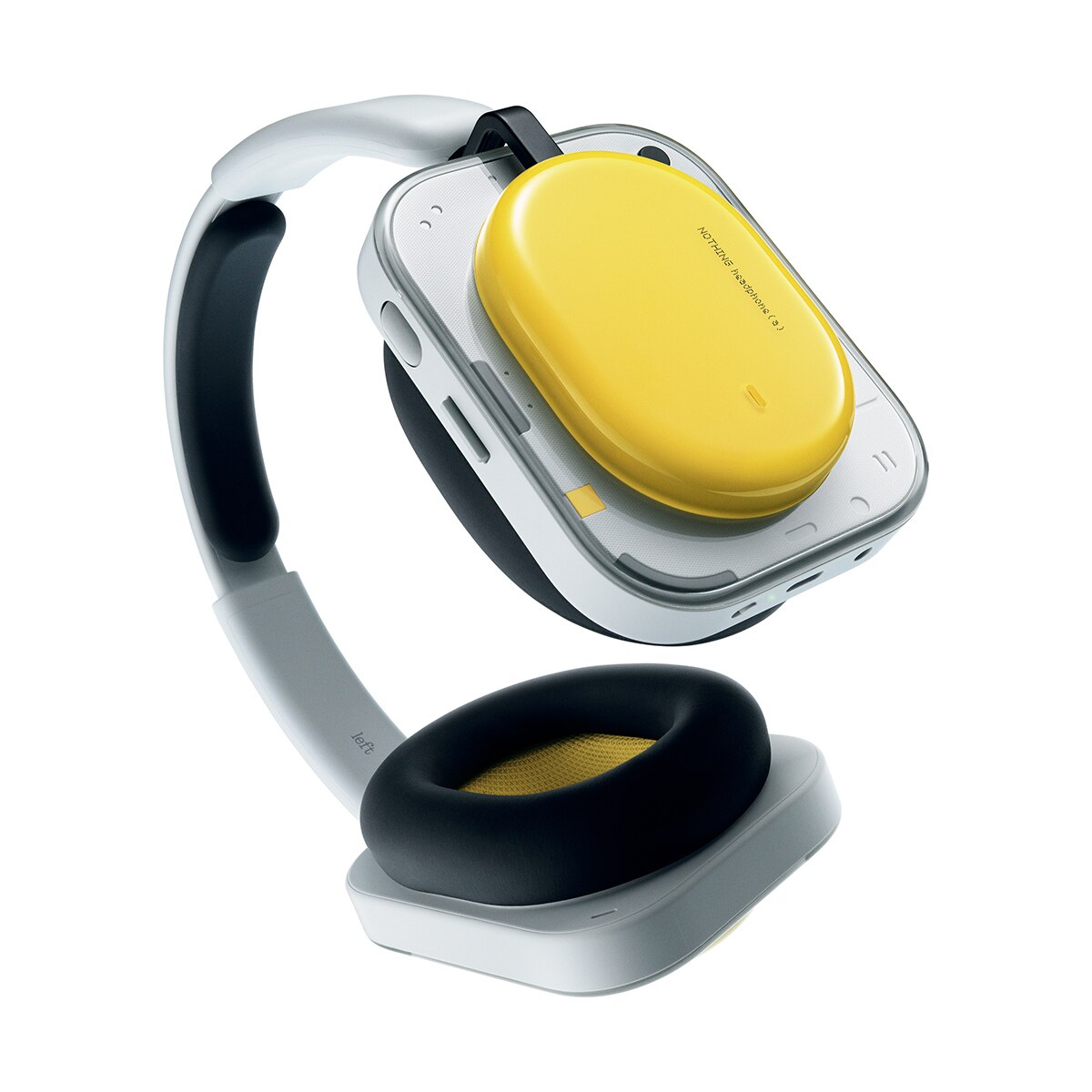 Auriculares de diadema inalámbricos Nothing Headphone (a) Blanco / Amarillo Blanco / Amarillo-4