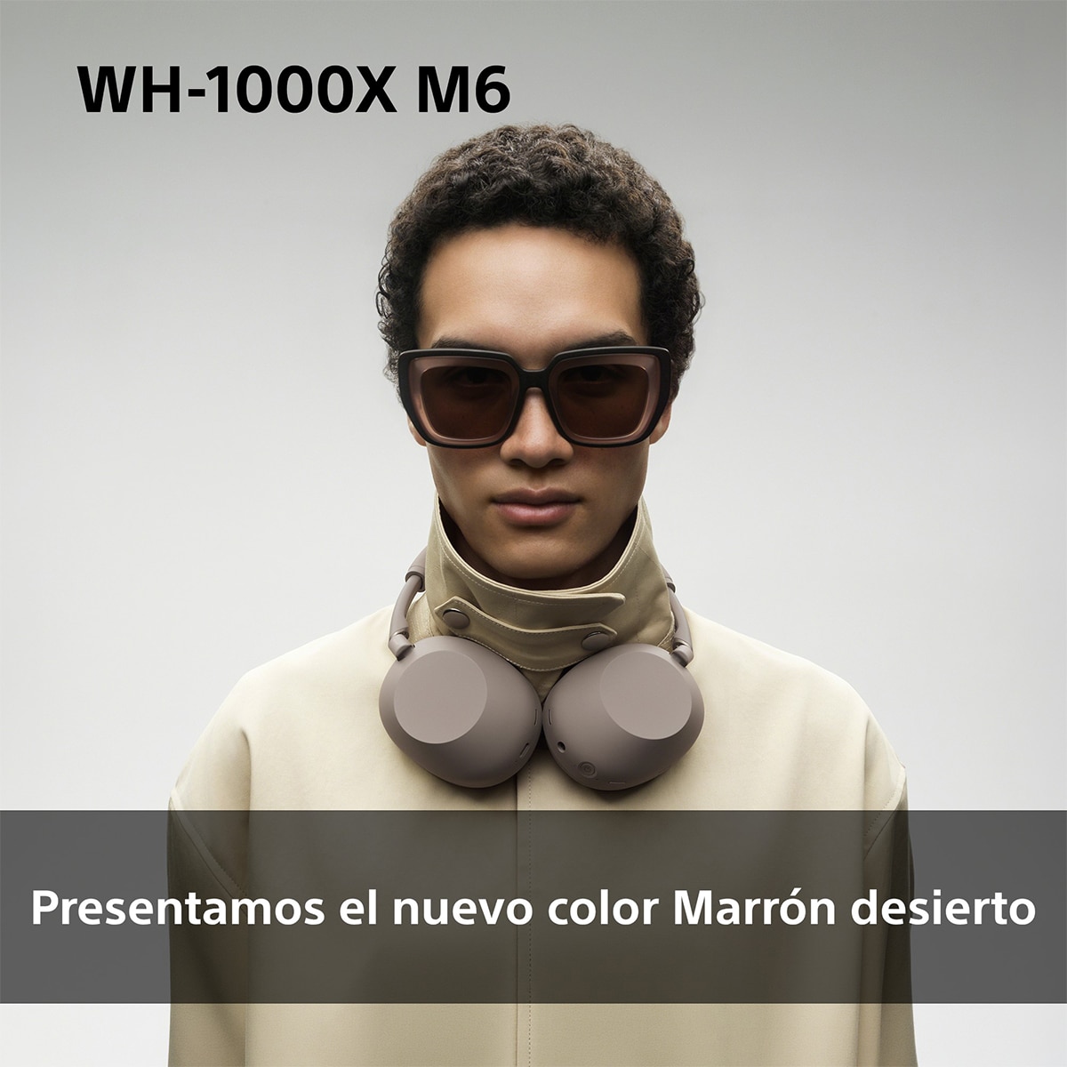 Sony WH-1000XM6 Bluetooth Auriculares de diadema, Cancelación de ruido, 30 horas de batería, plegable, para iOS, Android y PC - Marrón Desierto Marrón Desierto-4