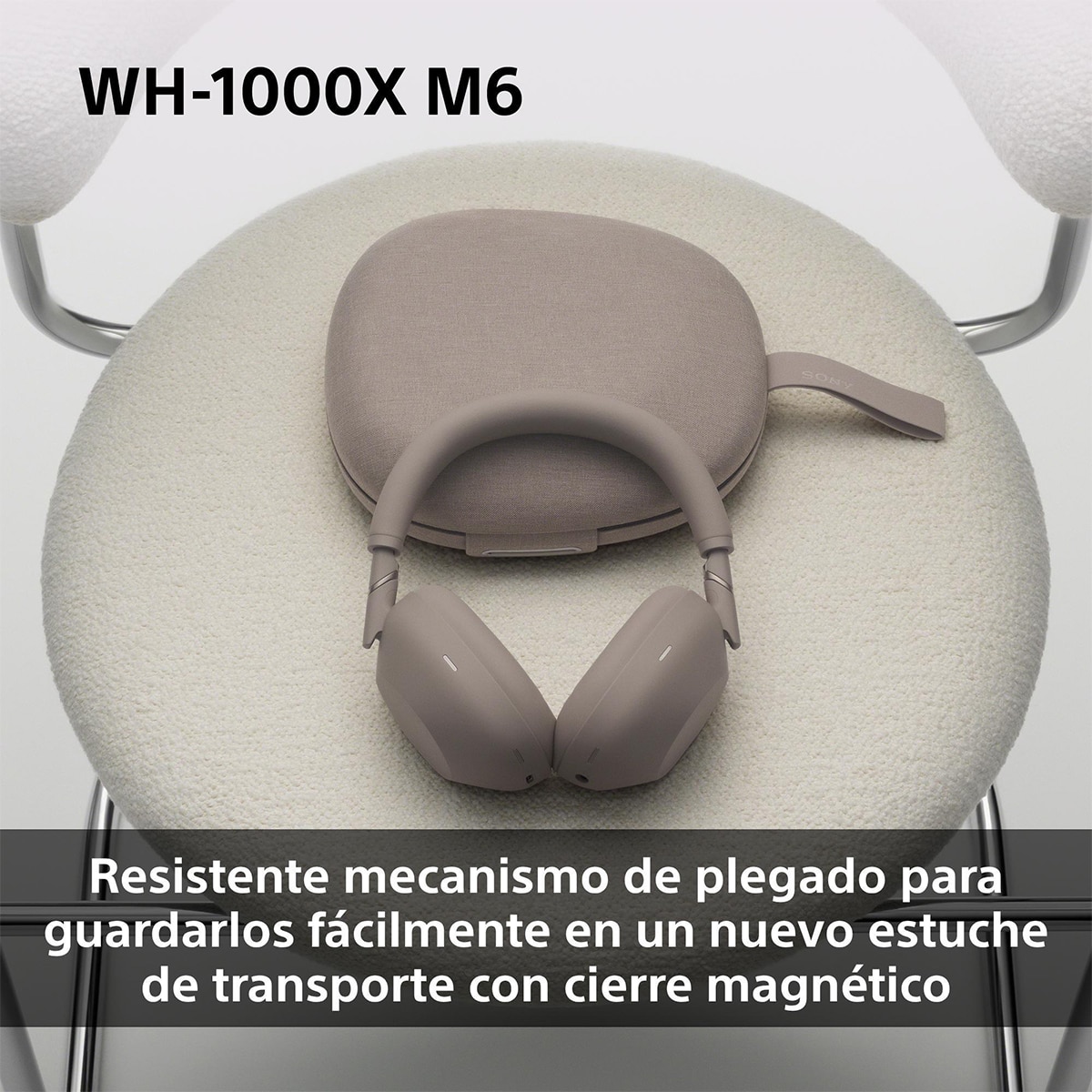 Sony WH-1000XM6 Bluetooth Auriculares de diadema, Cancelación de ruido, 30 horas de batería, plegable, para iOS, Android y PC - Marrón Desierto Marrón Desierto-7