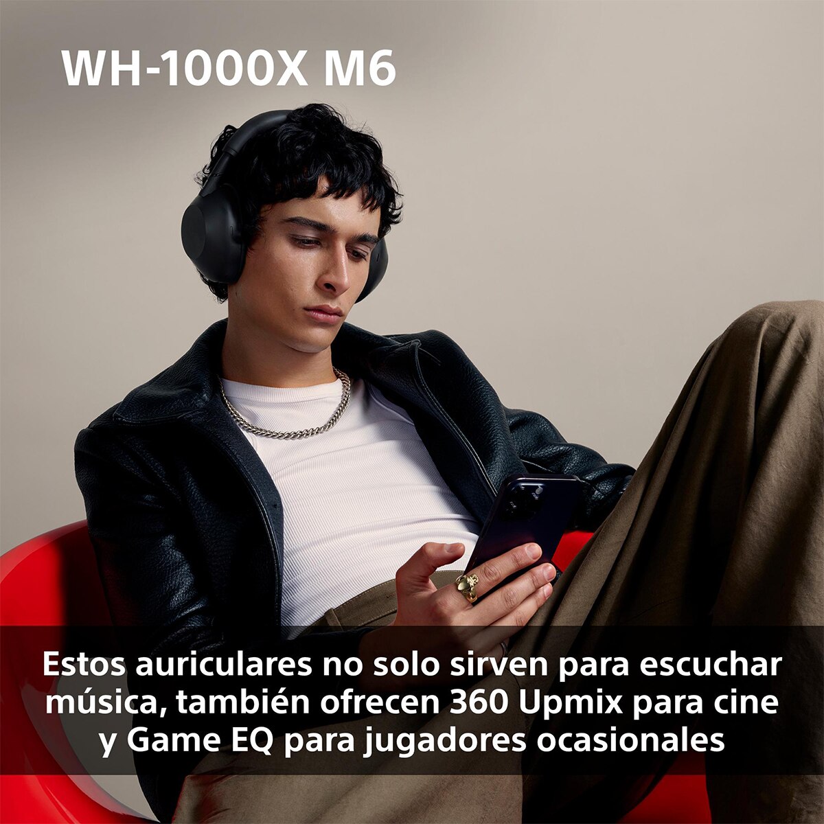 Sony WH-1000XM6 Bluetooth Auriculares de diadema, Cancelación de ruido, 30 horas de batería, plegable, para iOS, Android y PC - Marrón Desierto Marrón Desierto-10