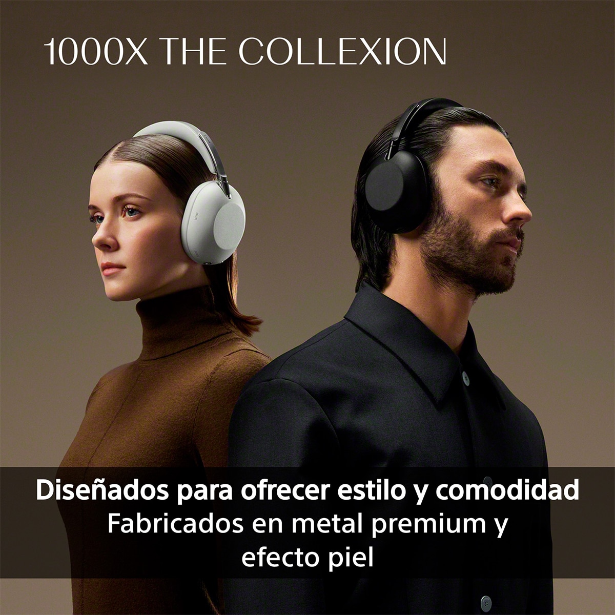 SONY 1000X THE COLLEXION Auriculares de lujo inalámbricos Noise Cancelling, Hi-Res calidad estudio, 360 Spatial Audio, estuche resistente - Blanco / Plata Blanco / Plata-6