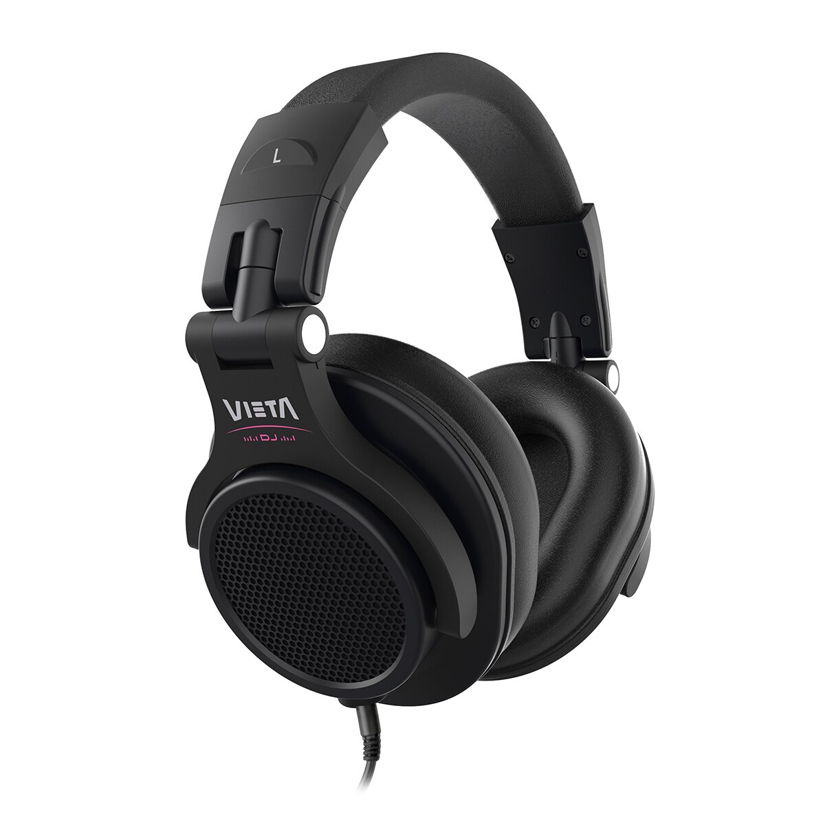 Auriculares de diadema DJ Vieta Pro Halo, con cable y aislamiento de sonido profesional - Negro Negro-2