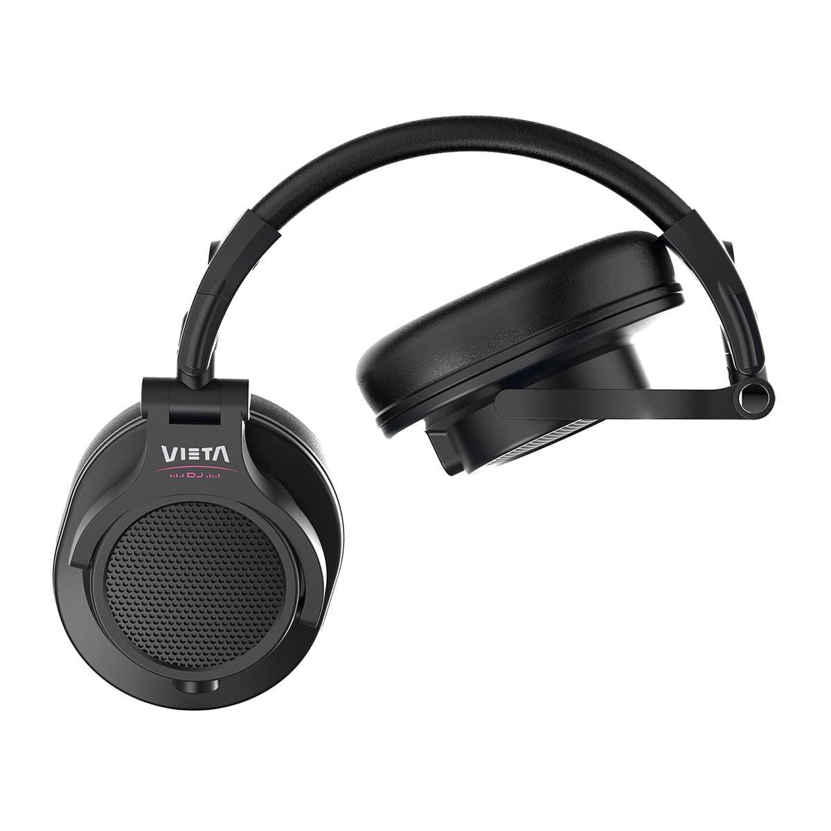 Auriculares de diadema DJ Vieta Pro Halo, con cable y aislamiento de sonido profesional - Negro Negro-4