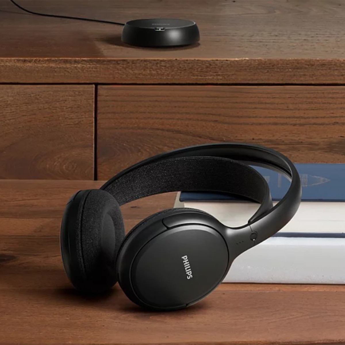 Auriculares de diadema inalámbricos Philips SHC5200M2/12 para TV - Negro Negro-5