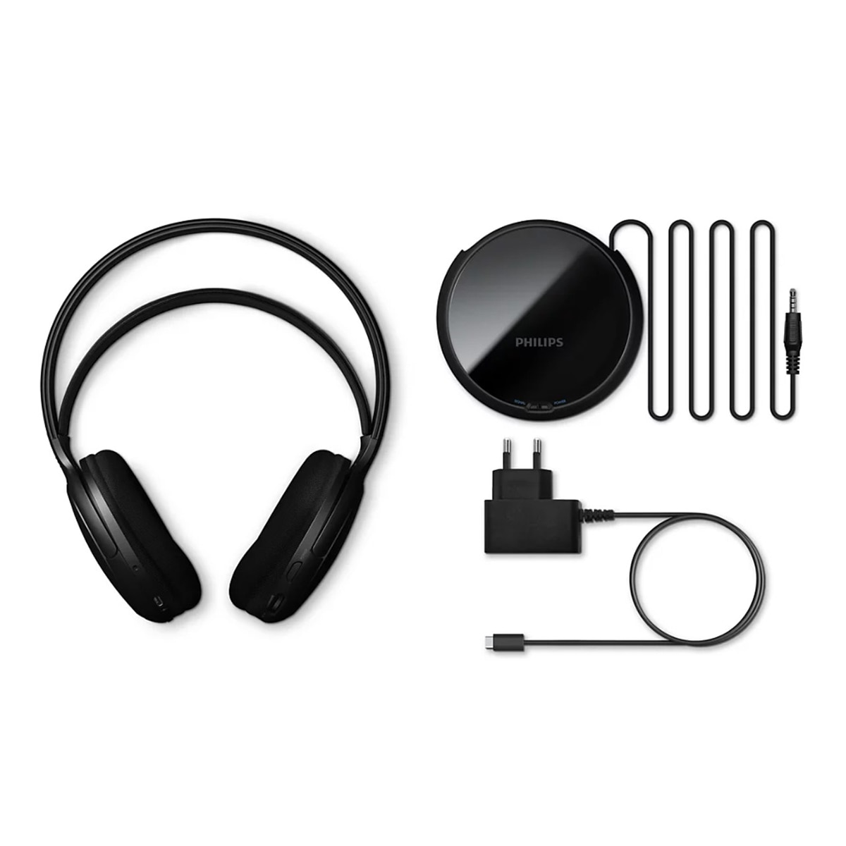 Auriculares de diadema inalámbricos Philips SHC5200M2/12 para TV - Negro Negro-7