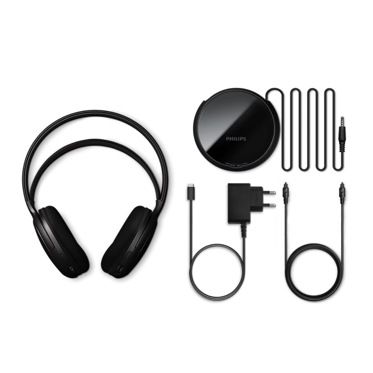 Auriculares inalámbricos Philips SHD6000BK/12 para TV - Negro Negro-6