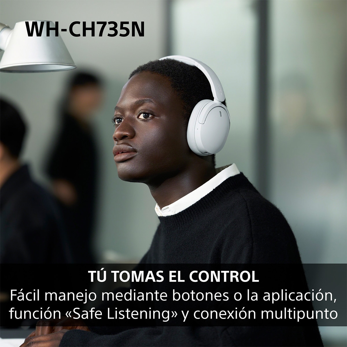 Sony WH-CH735N Auriculares de diadema inalámbricos, Cancelación de ruido, hasta 75h batería - Rosas Rosas-9