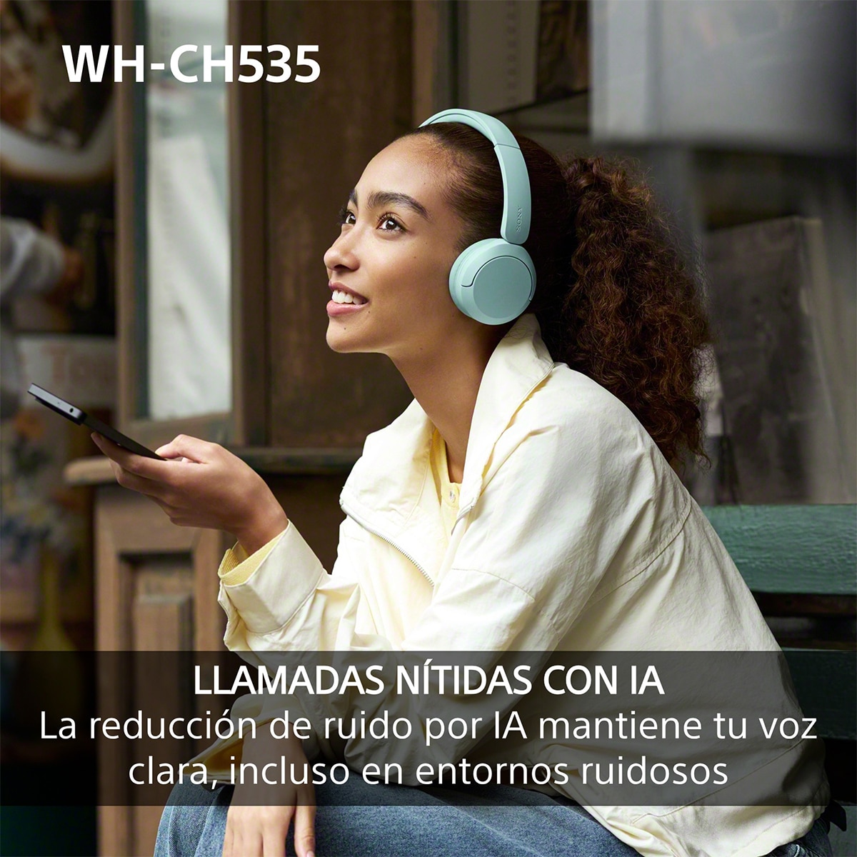 Sony WH-CH535 Auriculares de diadema inalámbricos, hasta 55h batería, Bluetooth - Negro Negro-7